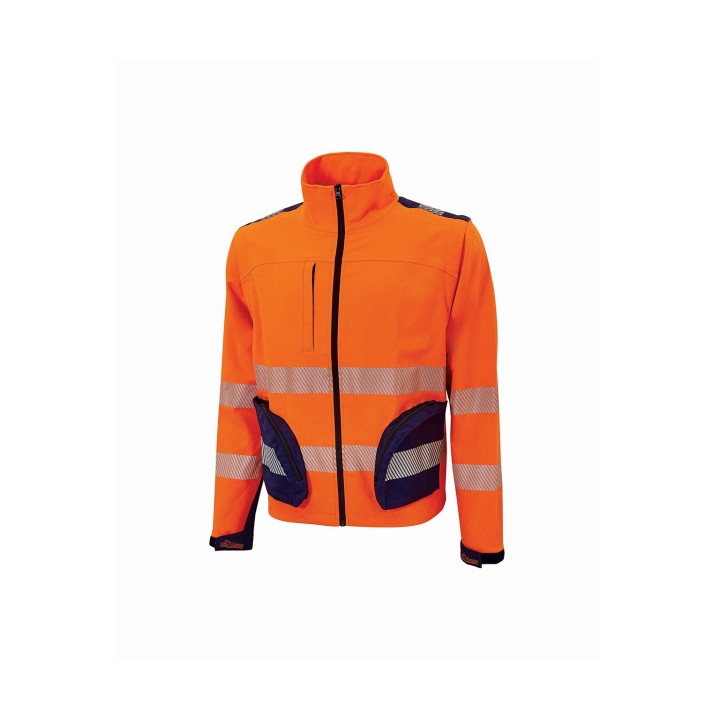 Upower Bea Cazadora de Trabajo Alta Visibilidad - Talla 2XL - Mangas Separables