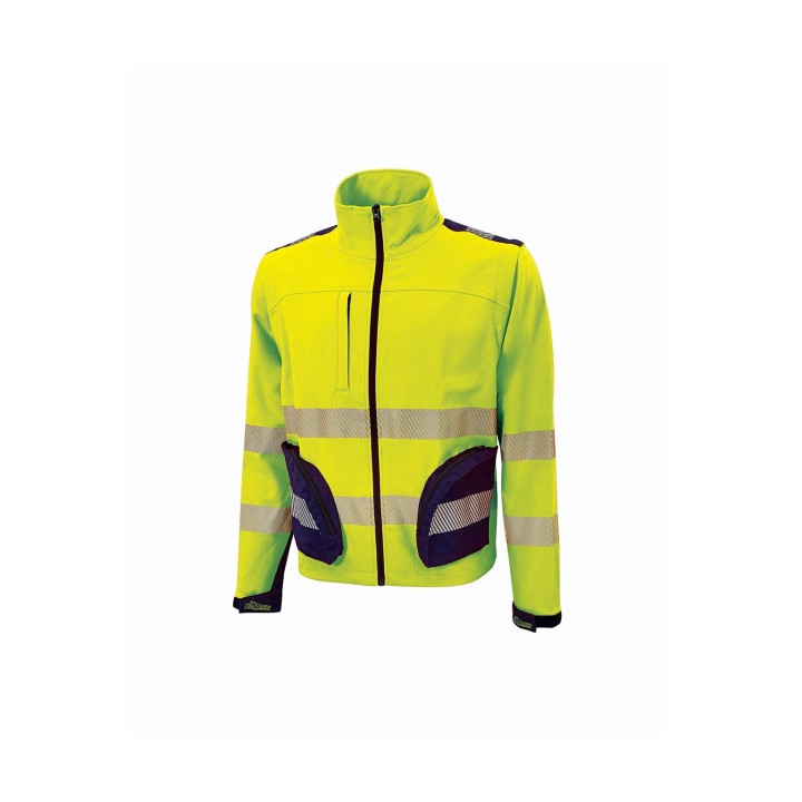 Upower Bea Cazadora de Trabajo Alta Visibilidad - Talla 2XL - Mangas Separables