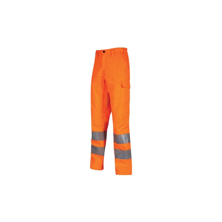 Upower Sirius Pantalon de Trabajo Alta Visibilidad - Talla 2XL - Resistente al Desgaste