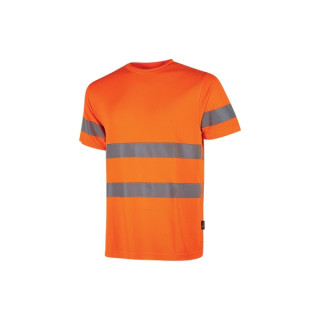 Upower Mizar Camiseta de Trabajo Alta Visibilidad - Talla 2XL - Bandas Reflectantes