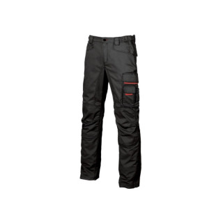 Upower Smile Pantalones de Trabajo en Algodon Elastico - Talla 44 - Bolsillos Multifuncionales