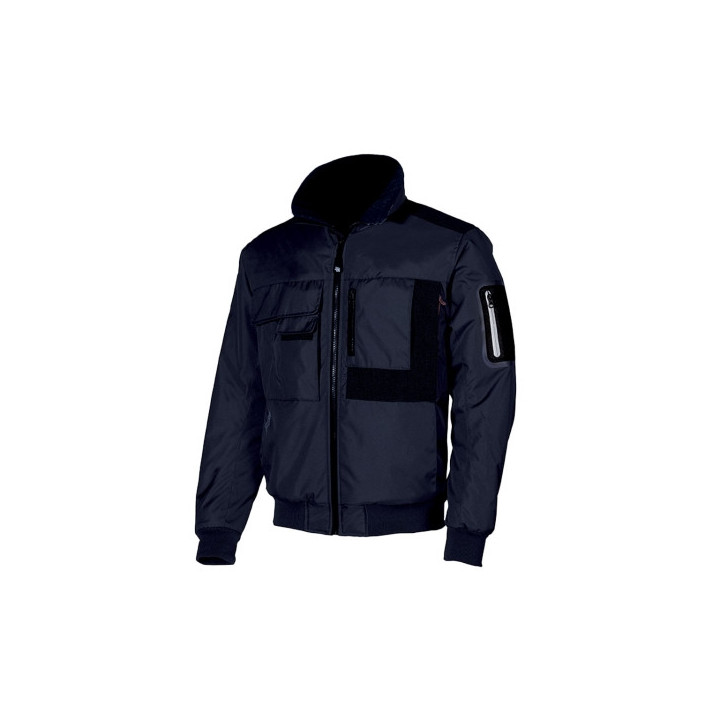 Upower Mate Bomber de Trabajo con Mangas Desmontables - Talla 2XL - Impermeable Resistente