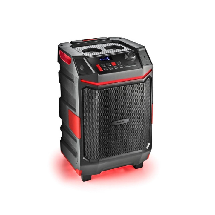 NGS Altavoz Premium 300W - Bluetooth 5.4 - USB y AUX - Iluminacion LED - Resistente al Agua - Color Negro