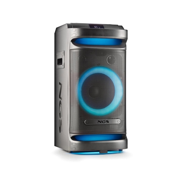 NGS Wild Space 1 Altavoz Portatil 900W Bluetooth 5.3 con Woofer 10" - USB y AUX - Iluminacion LED - Autonomia hasta 6h - Incluy