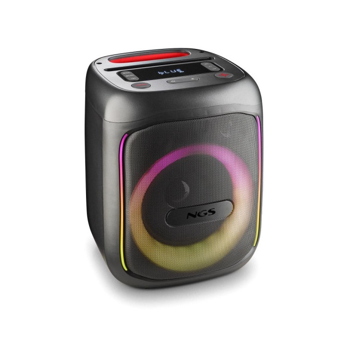 NGS Wild Swag Go Altavoz Portatil 80W TWS Bluetooth 5.0 - Autonomia hasta 10h - USB y Aux In - Iluminacion LED - Color Negro