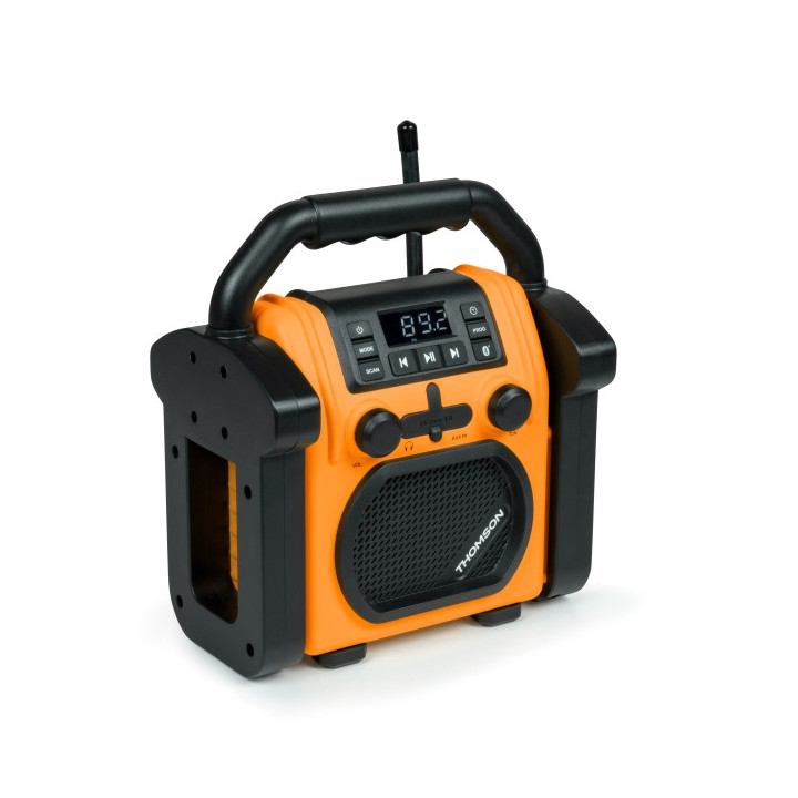 Thomson WKR60BT Radio y Altavoz 30W  - Resistente a Salpicaduras y Polvo -  Color Naranja