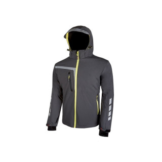 Upower Quick Chaqueta Soft Shell - Talla 2XL - Tejido Elastico Cortavientos y Repelente al Agua