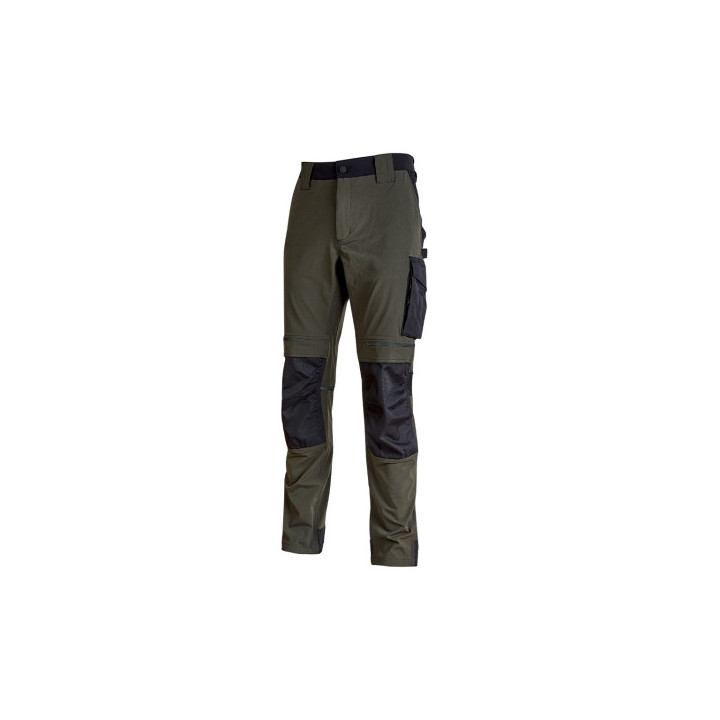 Upower Atom Pantalon de Trabajo con Tejido Stretch - Talla 2XL - Resistente y Transpirable