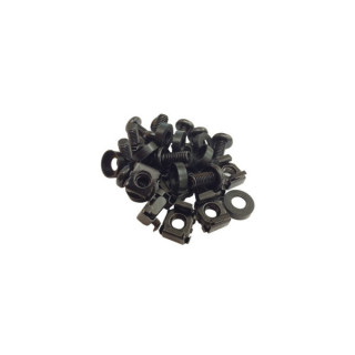 WP Pack de 50 Tornillos y Tuercas Enjauladas - Color Negro