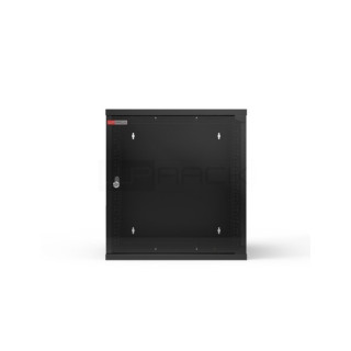 WP RWA-15606-B Armario Mural 15U - Puerta de Cristal - Cerradura de Seguridad - 540x600x720mm - Color Negro