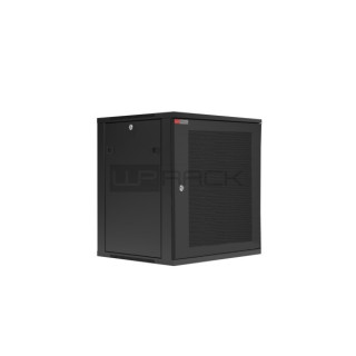 WP RWC-09604-B Armario Mural 9U - Puerta de Acero Perforada - Cerradura de Seguridad - 540x450x445mm - Color Negro