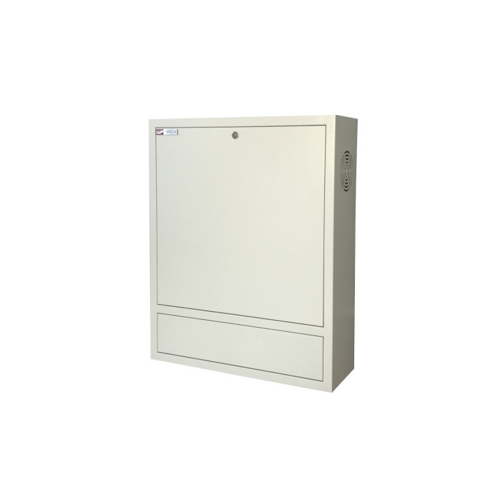 WP RWN-00602-G Armario Mural Vertical 4U - Cerradura de Seguridad con Llave Tubular - 600x150x750mm - Color Blanco