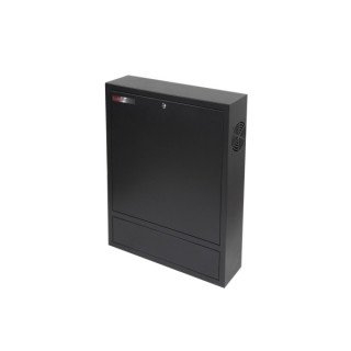 WP RWN-02601-B Armario Mural Vertical 4U - Cerradura de Seguridad con Llave Tubular - 600x150x750mm - Color Negro