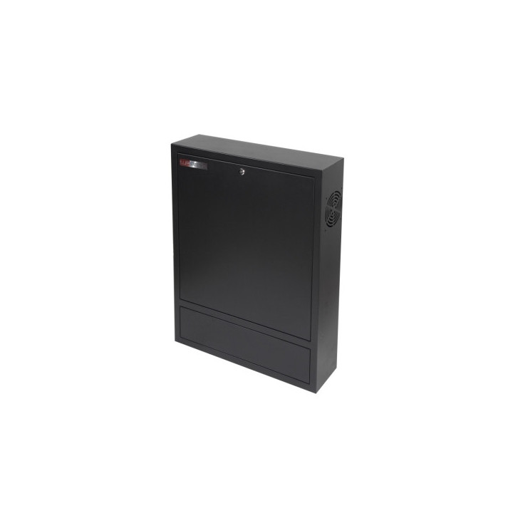WP RWN-02601-B Armario Mural Vertical 4U - Cerradura de Seguridad con Llave Tubular - 600x150x750mm - Color Negro