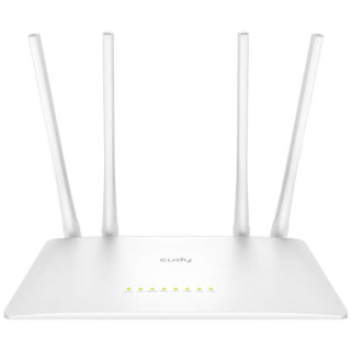 Cudy WR1200 Smart Router WiFi AC1200 Doble Banda - 1x Puerto Wan 100/10 Mbps y 4x Puertos Lan 100/10 Mbps - 4 Antenas Externas