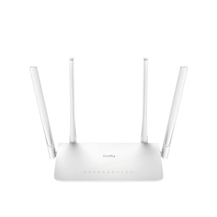 Cudy WR1300 Smart Router WiFi AC1200 Doble Banda - 1x Puerto Wan 1000/100/10 Mbps y 4x Puertos Lan 1000/100/10 Mbps - 4 Antenas