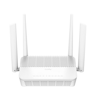 Cudy Router WiFi 6 Mesh Gigabit Dual Band AX3000 - Velocidad hasta 1000Mbps - 5 Puertos - 4 Antenas Fijas de 5dBi - Tecnologia