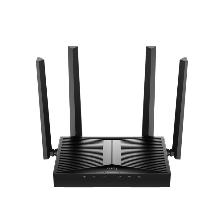 Cudy Router WiFi 7 Dual Band Gigabit BE3600 - Velocidad hasta 1000Mbps - 5 Puertos - 4 Antenas Fijas de 5dBi - Tecnologia MU-MI