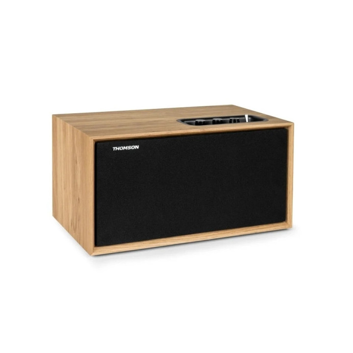Thomson WS502 Altavoz 100W Bluetooth 5.0 - Caja de Madera - Frente Desmontable - Entrada RCA