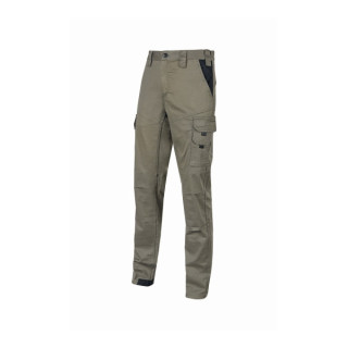 Upower Guapo Pantalones de Trabajo de Algodon Elastico - Talla 2XL - Multiples Bolsillos