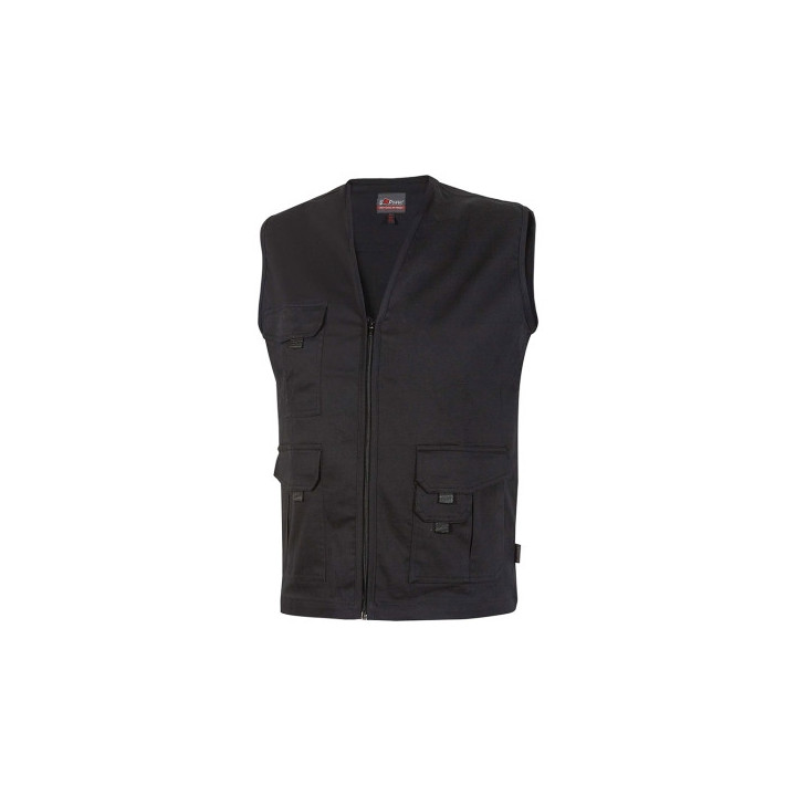 Upower Chica Chaleco Multibolsillos de Algodon Elastico - Talla 2XL - Ligero