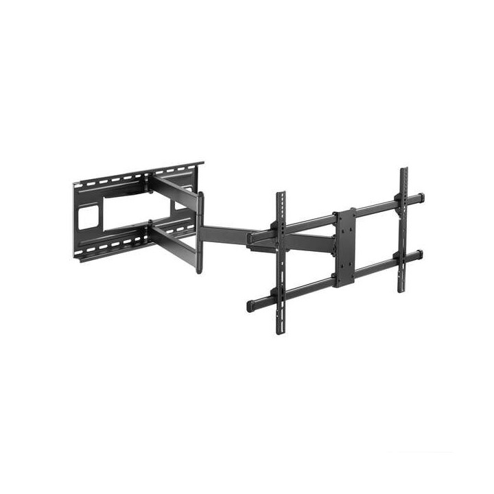 Aisens Soporte PRO Giratorio - Inclinable y Nivelable para Monitor/TV 50kg de 43-80 - Color Negro