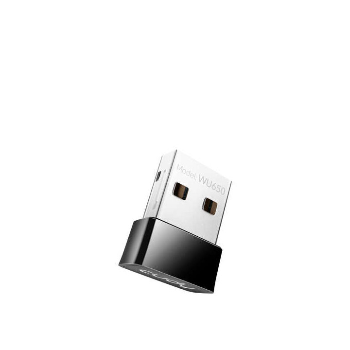 Cudy WU650 Mini Adaptador Wi-Fi USB 2.0 AC650 Doble Banda - Hasta 433Mbps en 5GHz