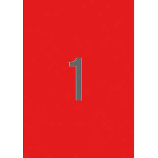 Apli Etiquetas Rojas Permanentes 210.0 x 297.0mm 20 Hojas