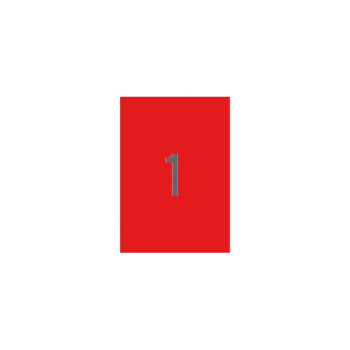 Apli Etiquetas Rojas Permanentes 210.0 x 297.0mm 20 Hojas