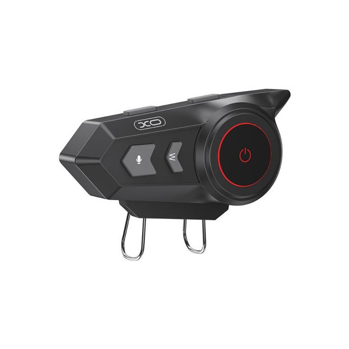 XO BE47 Intercomunicador para Casco de Moto - Bluetooth 5.3 - Alcance hasta 20m - Color Negro