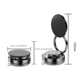 XO C177 Soporte Magnetico para Coche - Sujeccion por Vacio - Color Negro