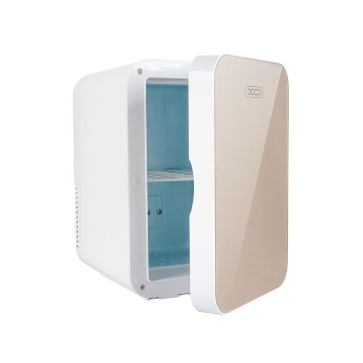 XO CZ002 Mini Nevera - Capacidad 5.5 Litros - Bajo Ruido - Incluye Cable 12/220V - Color Beige - Color Beige