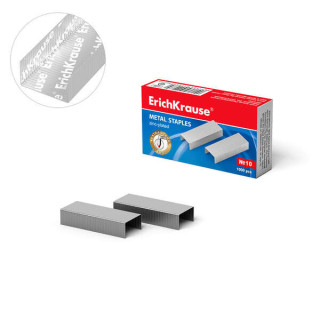 Erichkrause Caja de 1000 Grapas Galvanizadas Nº 10 - Grapan hasta 20 Hojas - Alta Calidad y Resistencia Mejorada - Resistente