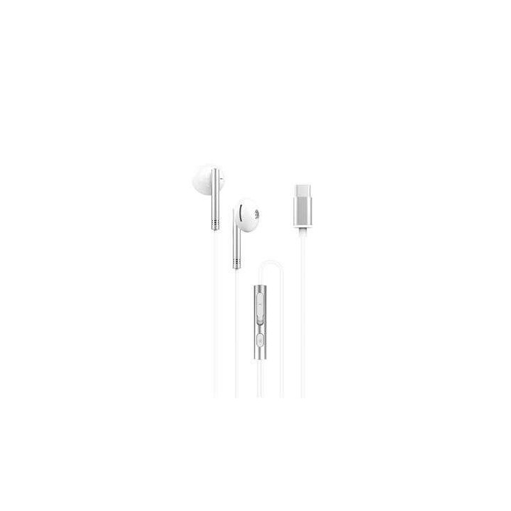 XO EP29 Auriculares Tipo C - Fuertes Graves - Cable 1.2m - Color Blanco