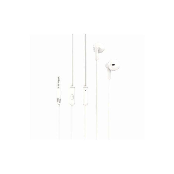 XO EP39 Music Auricular con Microfono - Cable 1.2m - Boton de Control - Color Blanco