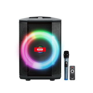 XO F53 Altavoz Karaoke - Bluetooth 5.0 - 40W - Funcion TWS - Iluminacion RGB - Microfono Inalambrico Incluido - Bluetooth