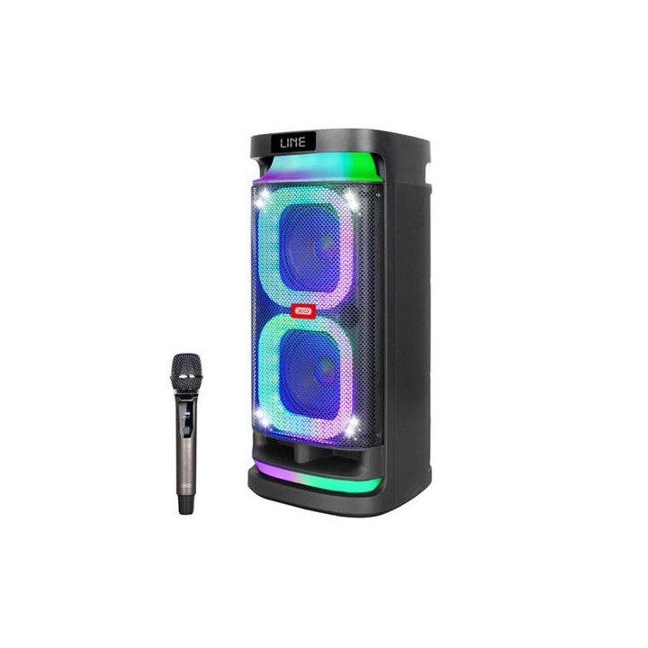 XO F58 Altavoz Karaoke - Bluetooth - 40W - Iluminacion RGB - Microfono Inalambrico Incluido - Entrada para Instrumentos y Micro