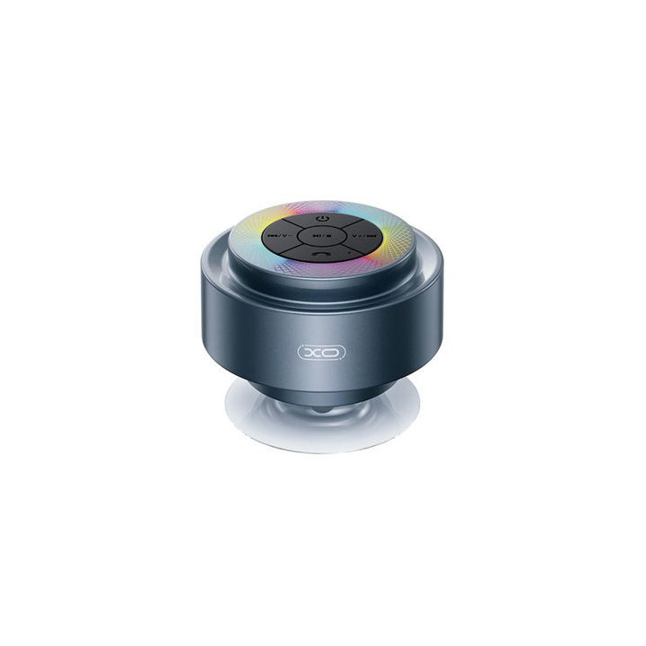 XO F64 Altavoz Bluetooth - Impermeable - Ideal para Ducha - IP67 - RGB - Ventosa Super Potente - Incluye Microfono para Llamada