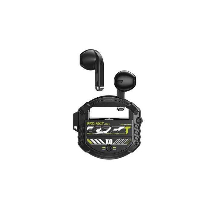 XO Auriculares Bluetooth 5.3 - hasta 4 Horas de Musica - Bateria Auricular 30Mah - Bateria Caja de Carga 300Mah - Color Negro
