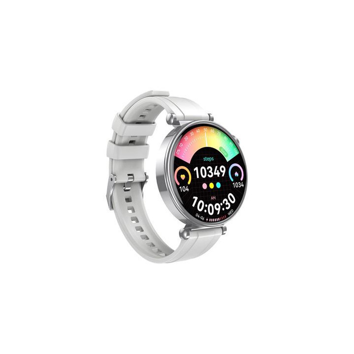XO GT4 Mini Reloj Smartwatch Pantalla Redonda 1.32" AMOLED - Multideporte - Monitoreo del Sueño - Llamadas BT - IP68 - Color P