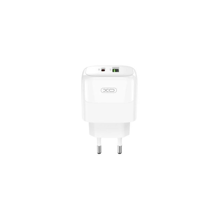 XO L138 Cargador de Pared 30W - USB-C y USB-A - Color Blanco