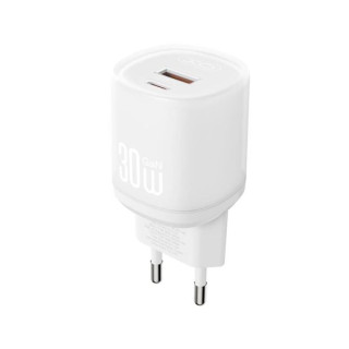 XO L151 Cargador de Corriente 30W - USB-A y USB-C - GaN - Color Blanco
