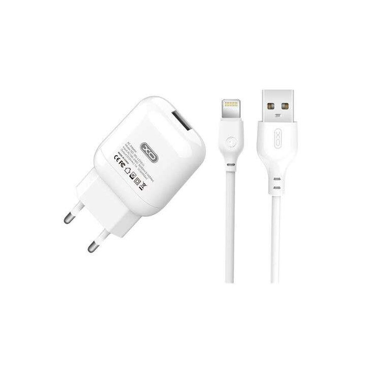 XO L37 Pack Cargador de Corriente USB + Cable USB a Lightning