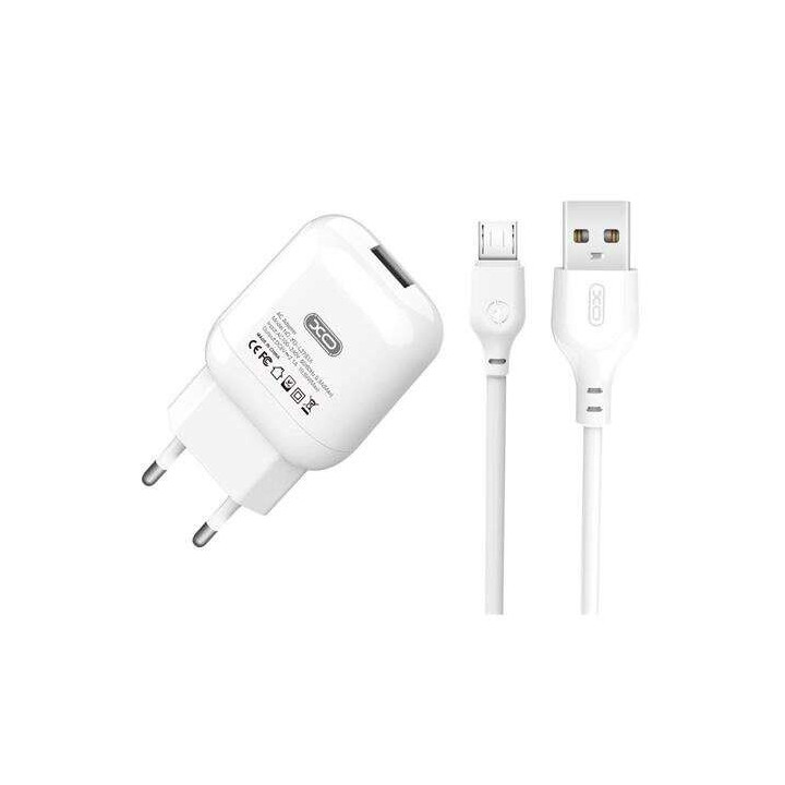 XO L37 Pack Cargador de Corriente USB + Cable USB a MicroUSB