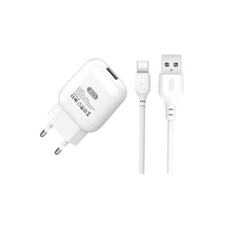 XO L37 Pack Cargador de Corriente USB + Cable USB-A a USB-C