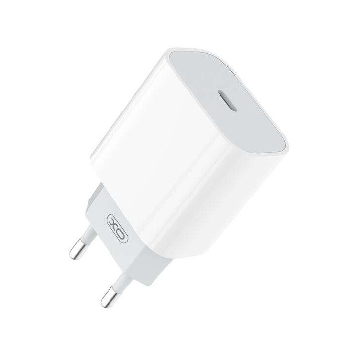 XO Cargador para Smartphone - Carga Rapida - 20W - Tipo C - Proteccion Sobretensiones - Color Blanco