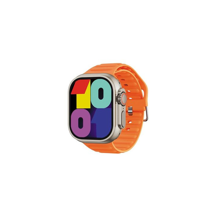XO M10 Reloj Smartwatch Pantalla Cuadrada 2" HD - Llamadas BT - IP67 - Cargador Magnetico - Color Naranja