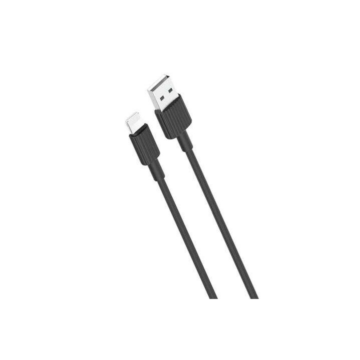 XO Cable NB156 Silicona USB - Lightning - 2.4A - 1m - Color Negro