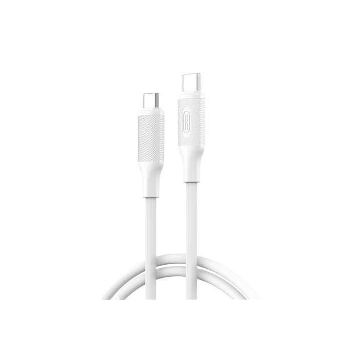 XO NBQ265B Cable USB-C Macho a USB-C Macho - 1m - 60W - Color Blanco