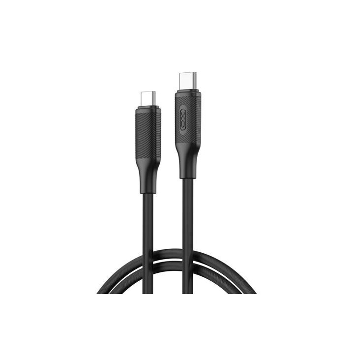 XO NBQ265B Cable USB-C Macho a USB-C Macho - 1m - 60W - Color Negro